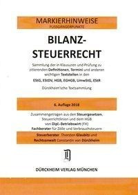 BILANZSTEUERRECHT Dürckheim-Markierhinweise/Fußgängerpunkte für das Steuerberaterexamen Nr. 1828 (20