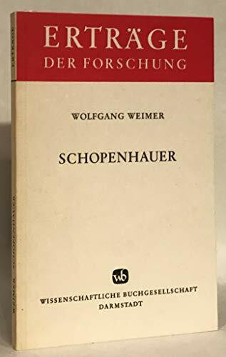 Schopenhauer (Erträge der Forschung)