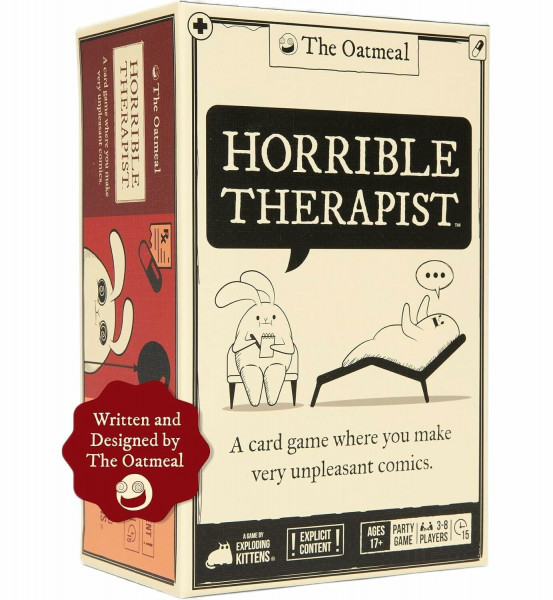 Exploding Kittens Horrible Therapist Extra Horrible, 3-8 Players, 17+