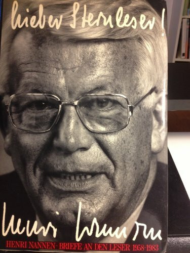 Lieber Stern-Leser!: Briefe an den Leser 1958-1983 (Stern-Bücher)