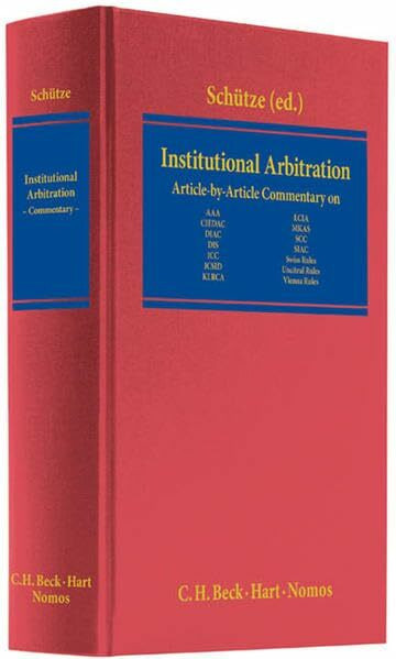 Institutional Arbitration: Article-by-Article Commentary