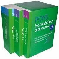 PONS Schreibtischbibliothek 3 Bände "Die deutsche Rechtschreibung", "Die deutsche Grammatik" und "Briefe schreiben"