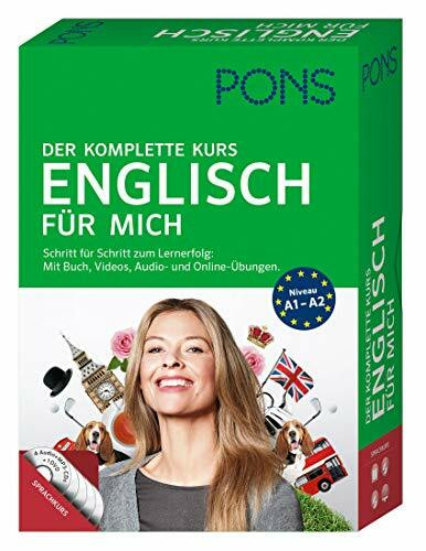 PONS Englisch für mich: Der komplette Sprachkurs mit Buch, Videos, Audio- und Online-Übungen.: Der komplette Sprachkurs. Schritt für Schritt zum Lernerfolg: Mit Buch, Videos, Audio- und Online-Übungen