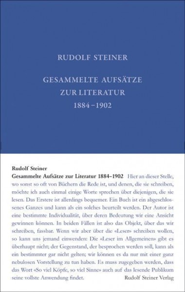Gesammelte Aufsätze zur Literatur 1884-1902