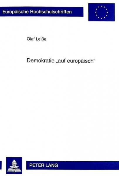 Demokratie «auf europäisch»