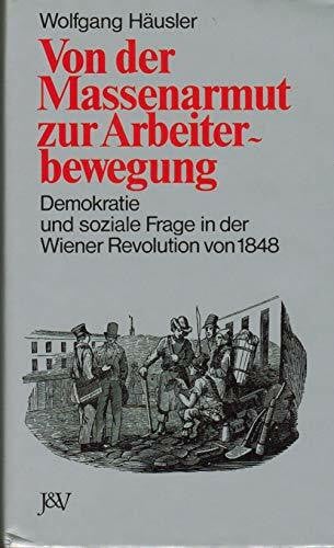 Von der Massenarmut zur Arbeiterbewegung. Demokratie und soziale Frage in der Wiener Revolution von 1848.