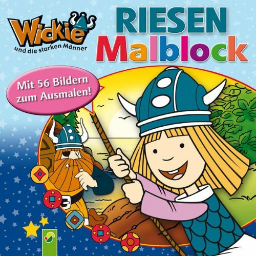 Wickie - Riesenmalblock: Mit 56 Bildern zum Ausmalen