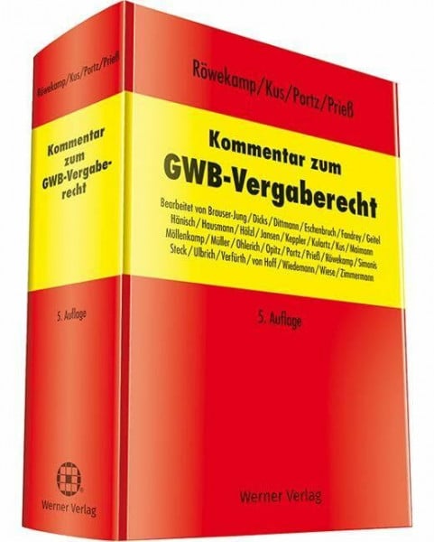 Kommentar zum GWB - Vergaberecht