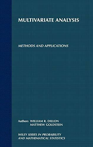 Multivariate Analysis: Methods and Applications (Wiley Series in Probability and Statistics)