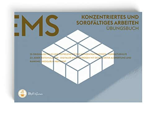 EMS Vorbereitung 2023 | Konzentriertes und sorgfältiges Arbeiten | Übungsbuch zur Vorbereitung auf den Medizinertest in der Schweiz