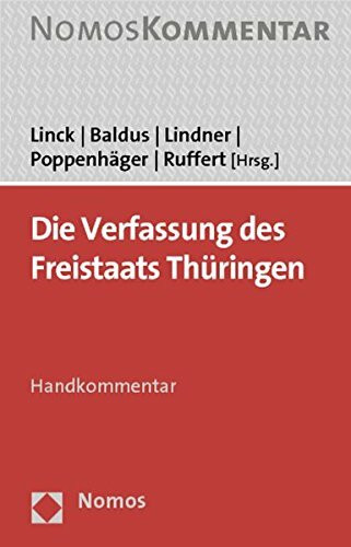 Die Verfassung des Freistaats Thüringen: Handkommentar