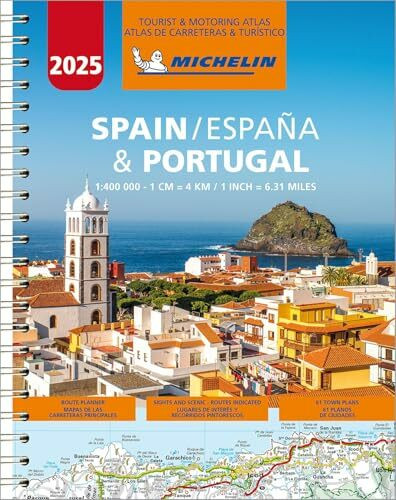 Michelin Straßenatlas Spanien & Portugal mit Spiralbindung (Atlas (Michelin))