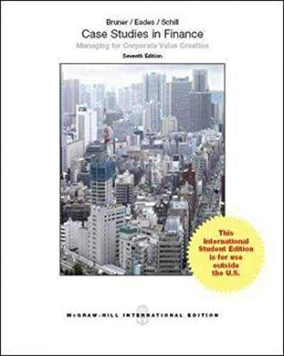 Case Studies in Finance Case Studies in Finance