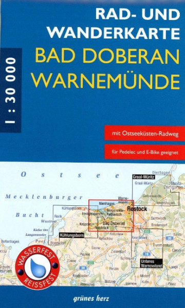 Rad- und Wanderkarte Bad Doberan, Warnemünde