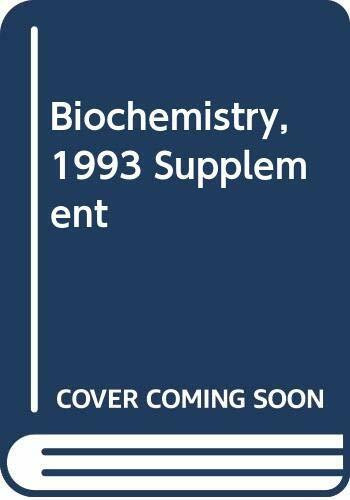 Biochemistry 1993 Supplement