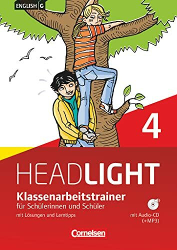 English G Headlight - Allgemeine Ausgabe / Band 4: 8. Schuljahr - Klassenarbeitstrainer mit Lösungen und Audio-Materialien: Klassenarbeitstrainer mit Lösungen und Audios online