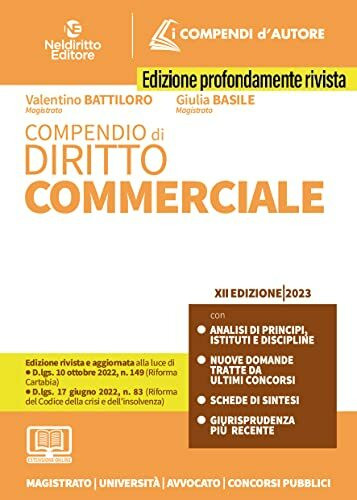 Compendio di diritto commerciale. Con espansione online (Compendi d'Autore)