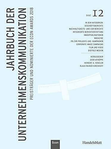 Jahrbuch der Unternehmenskommunikation 2018: Band 12