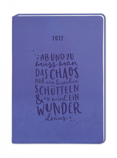Terminplaner Lederlook A6 "Lila" 2022
