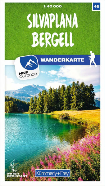 Kümmerly+Frey Wanderkarte 46 Silvaplana, Bergell 1:40.000: Wetterfest, matt laminiert und mit free Download