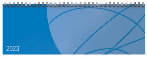Tischquerkalender Professional Colourlux blau 2023