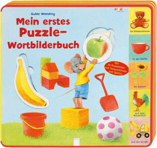 Mein erstes Puzzle-Wortbilderbuch: Mit 25 Puzzleteilen zum Herausnehmen und Spielen