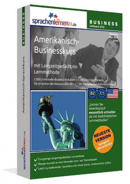 Sprachenlernen24.de Amerikanisch-Businesskurs Software