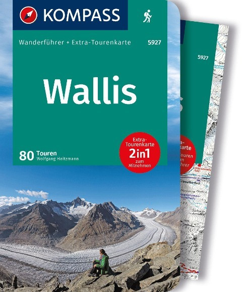 KOMPASS Wanderführer Wallis, 80 Touren