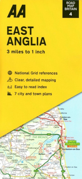 Road Map Britain 04 East Anglia 1 : 200 000