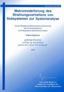 Makromodellierung des Strahlungsverhaltens von Subsystemen zur Systemanalyse