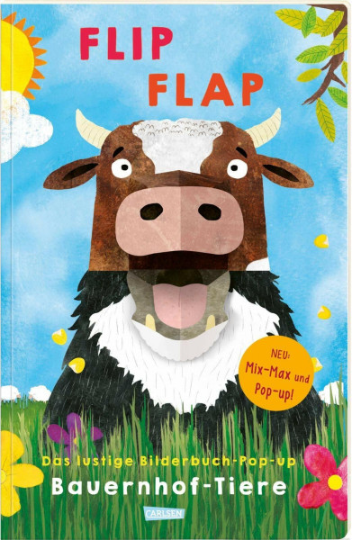 FLIP FLAP Das lustige Bilderbuch-Pop-up "Bauernhof-Tiere": Kreatives Mitmachbuch ab 3 Jahren