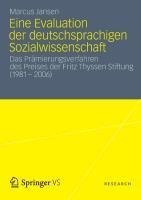 Eine Evaluation der deutschsprachigen Sozialwissenschaft