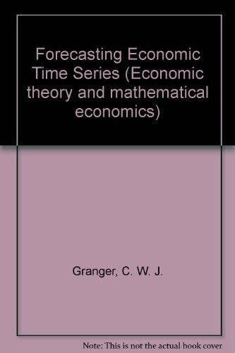 Forecasting Economic Time Series