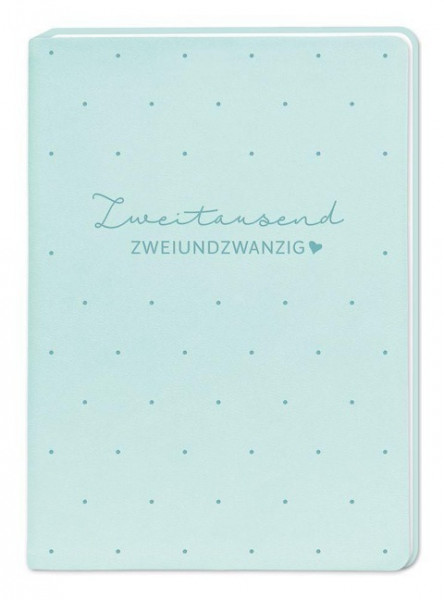 Terminplaner Lederlook A5 "Mint" 2022