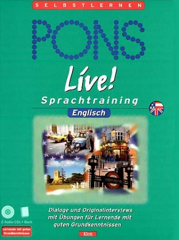 PONS Live! Sprachtraining, Audio-CDs m. Textbuch, Englisch, 2 Audio-CDs m. Textbuch