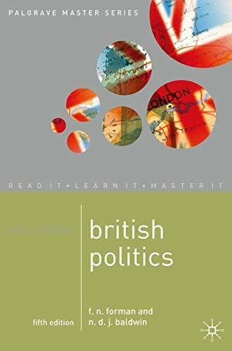 Mastering British Politics (Macmillan Master Series)