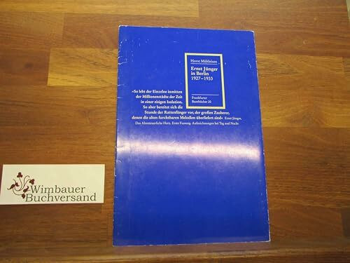 Ernst Jünger in Berlin 1927-1933 (Frankfurter Buntbücher)