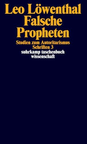 Schriften. 5 Bände: Band 3: Falsche Propheten (suhrkamp taschenbuch wissenschaft)