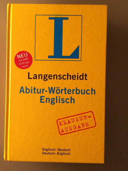 Langenscheidt Abitur-Wörterbuch Englisch: Klausurausgabe, Englisch-Deutsch/Deutsch-Englisch