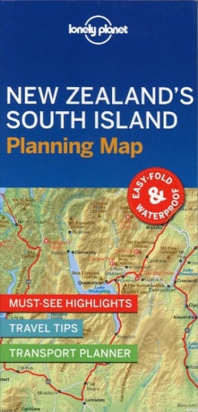 Lonely Planet New Zealand's South Island Planning Map 1