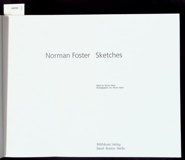 Norman Foster : Sketches: DTSCH.-ENGL. AUSGABE