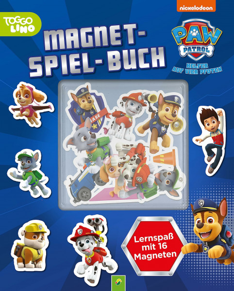 PAW Patrol Magnet-Spiel-Buch: Lernspaß mit 16 Magneten. Für Kinder ab 4 Jahren