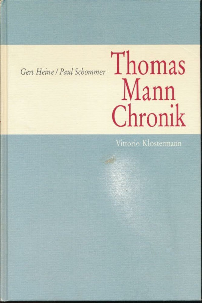 Thomas Mann Chronik