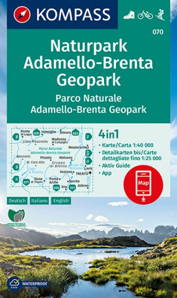 Naturpark Adamello-Brenta Geopark, Parco Naturale Adamello-Brenta Geopark 1:40 000