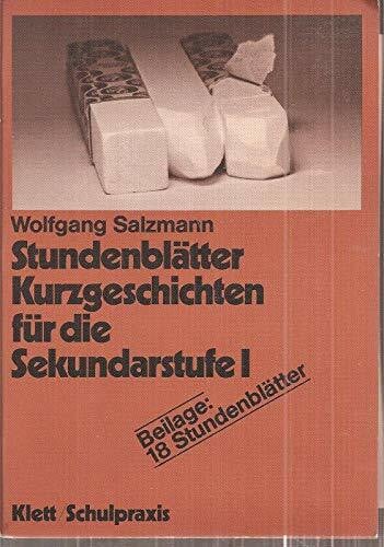 Stundenblätter Kurzgeschichten für die Sekundarstu