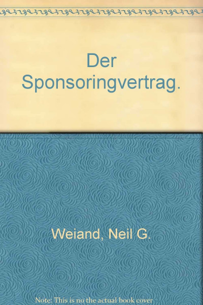 Der Sponsoringvertrag, inkl. Diskette