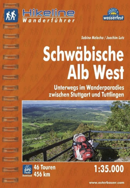 Hikeline Wanderführer Schwäbische Alb West 1 : 35 000