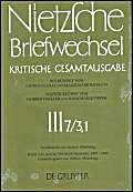 Briefe von und an Friedrich Nietzsche Januar 1887 - Januar 1889: Gesamtregister zur dritten Abteilung (Briefwechsel, Band 2)