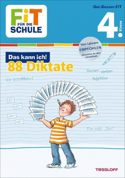 Fit für die Schule: Das kann ich! Deutsch. 88 Diktate 4. Klasse