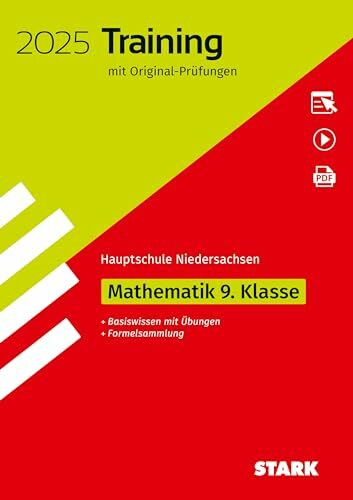 STARK Original-Prüfungen und Training Hauptschule 2025 - Mathematik 9.Klasse - Niedersachsen (Abschlussprüfungen)